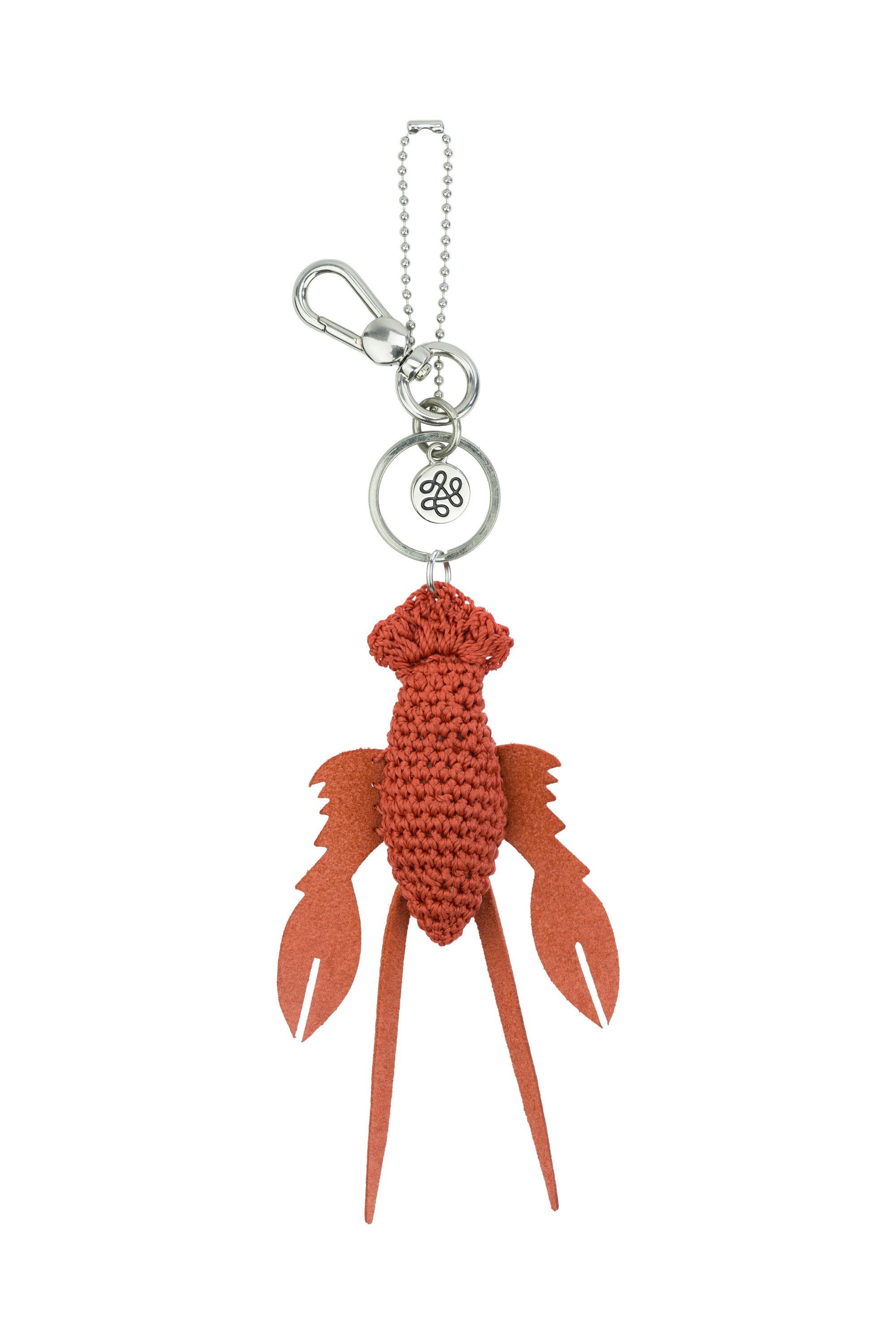 The Sak Yarnicharmz Hand Crochet Dangle - Ocean Animals, Alternate, color, Lobster
