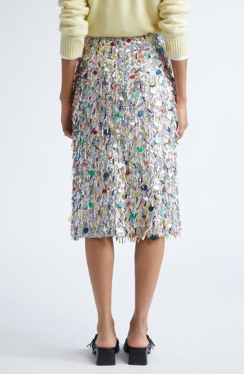 Sandy Liang Martini Confetti Skirt In White
