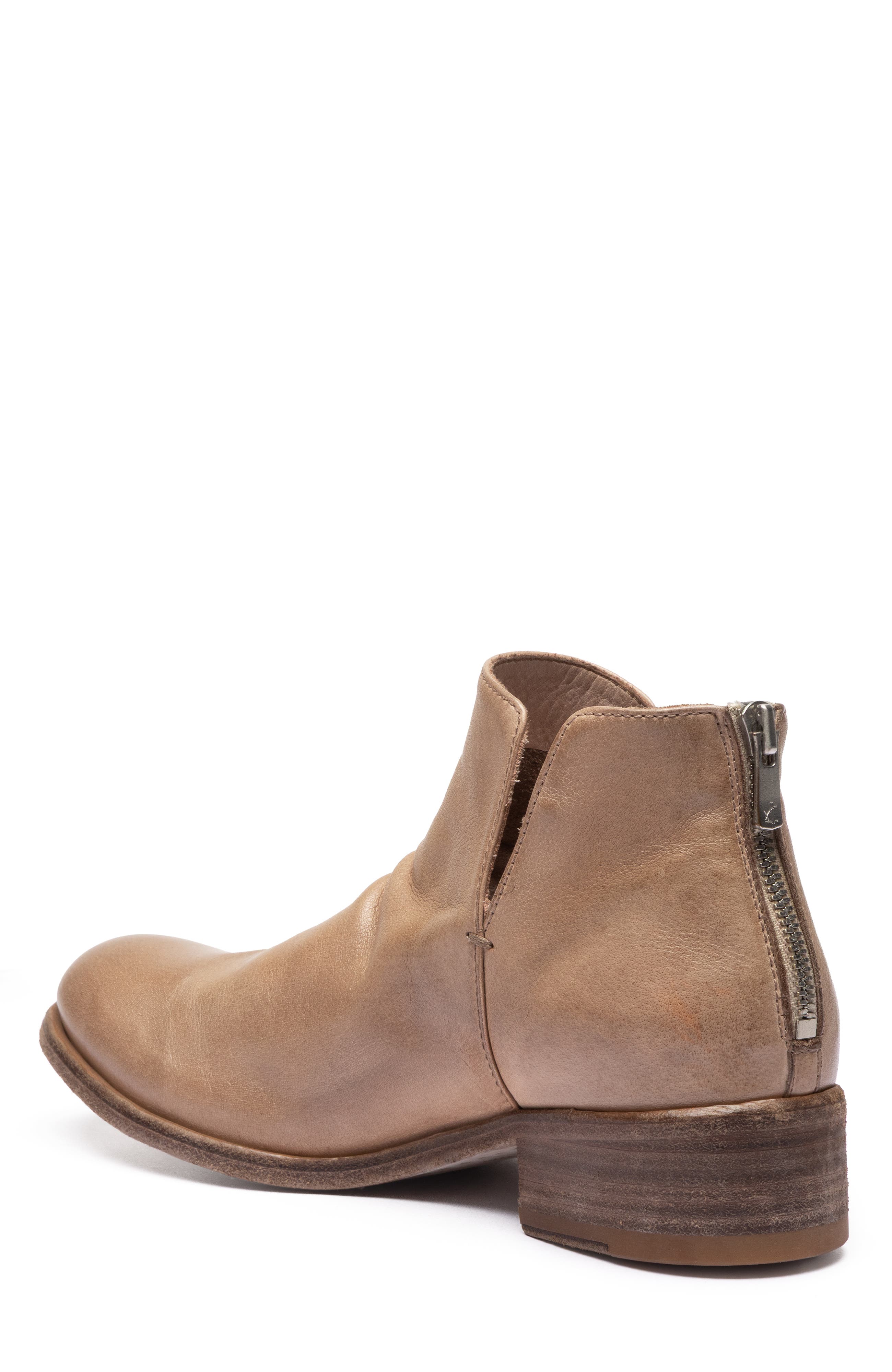 Shantel 003 Leather Zipped Boots, Alternate, color, Light Brown