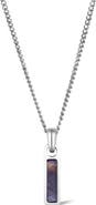 Vincero Men's Birthstone Tag Pendant Necklace