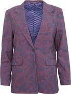 Lords of Harlech Julia Stretch Wool Tailored Blazer