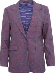Lords of Harlech Julia Stretch Wool Tailored Blazer
