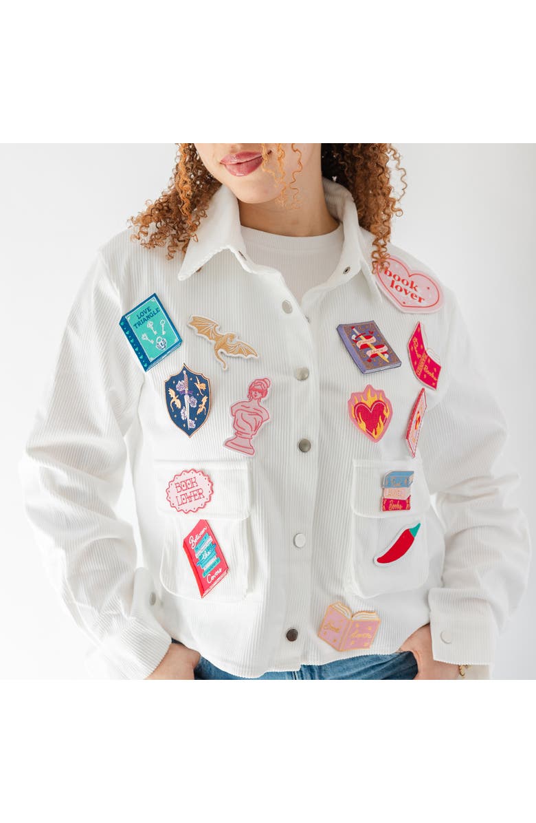 Jollity & Co. Book Themed Stick On Patches, Alternate, color, Dragon