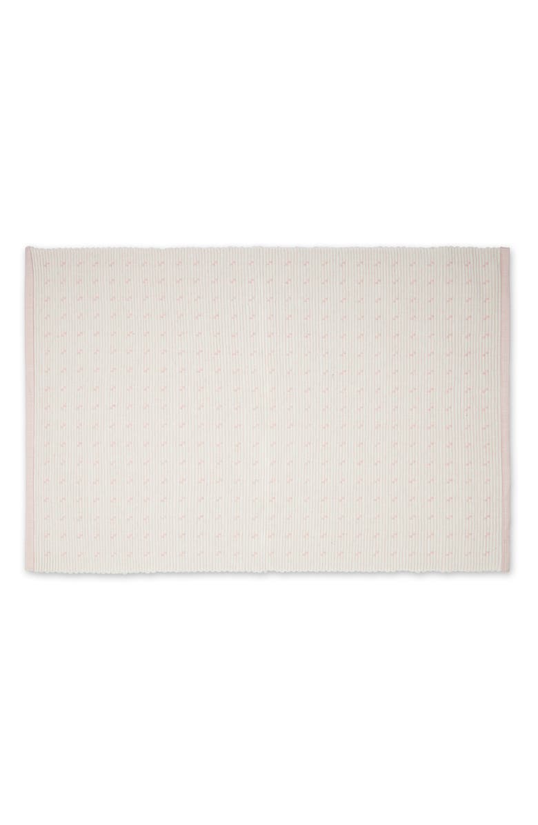 Design Imports Rose Dobby Dot Rib Set of 4 Placemats, Alternate, color, Pink
