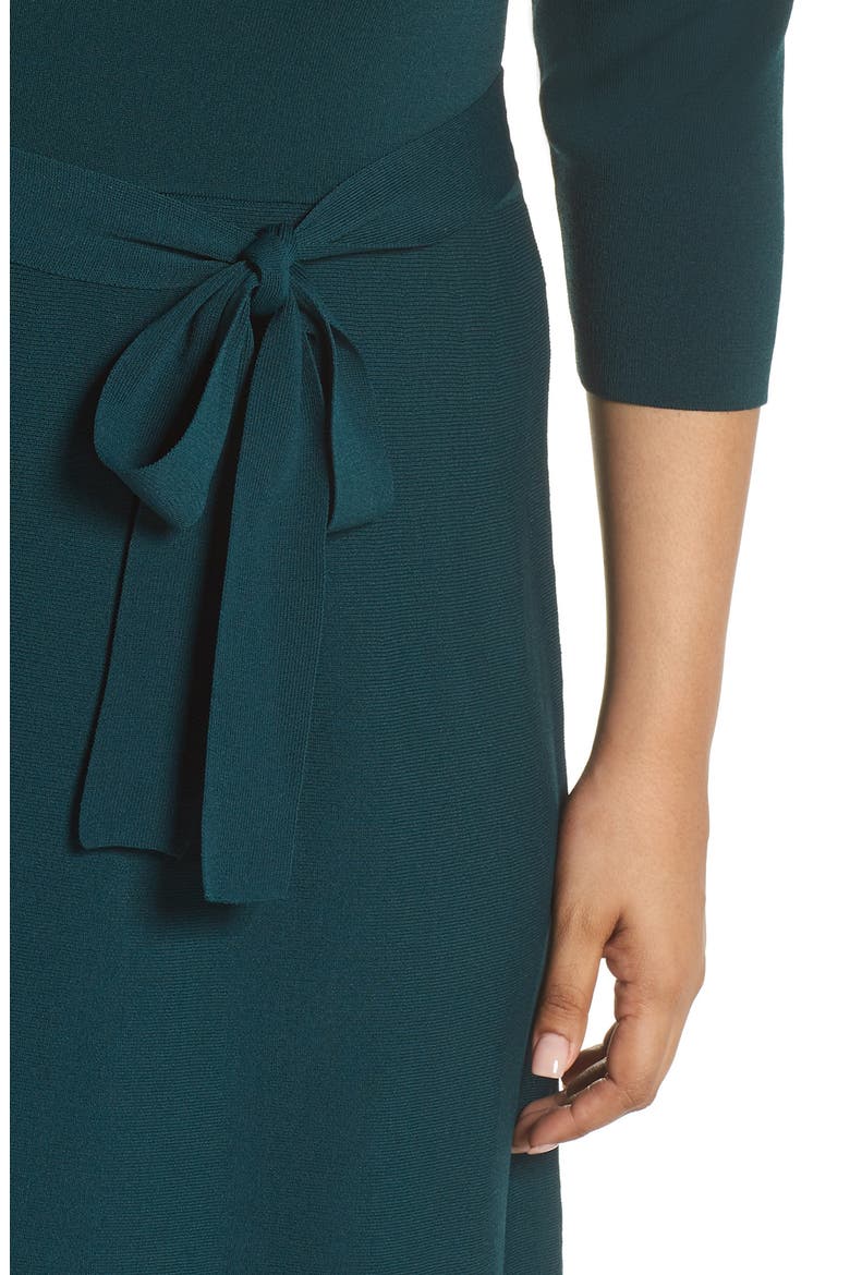 Fit & Flare Sweater Dress, Alternate, color, SPR