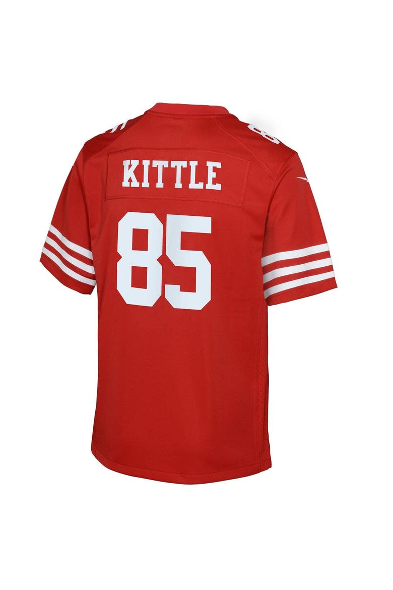 Youth Nike George Kittle Scarlet San Francisco 49ers Game Jersey, Alternate, color, Scarlet