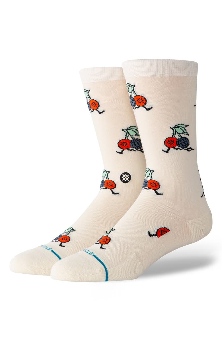 Stance Community Crew Socks, Main, color, Ivory