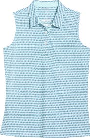 Swannies Gigi Sleeveless Polo Top