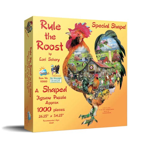 Rule the Roost 1000 piece Jigsaw Puzzle for Adults Special Shape