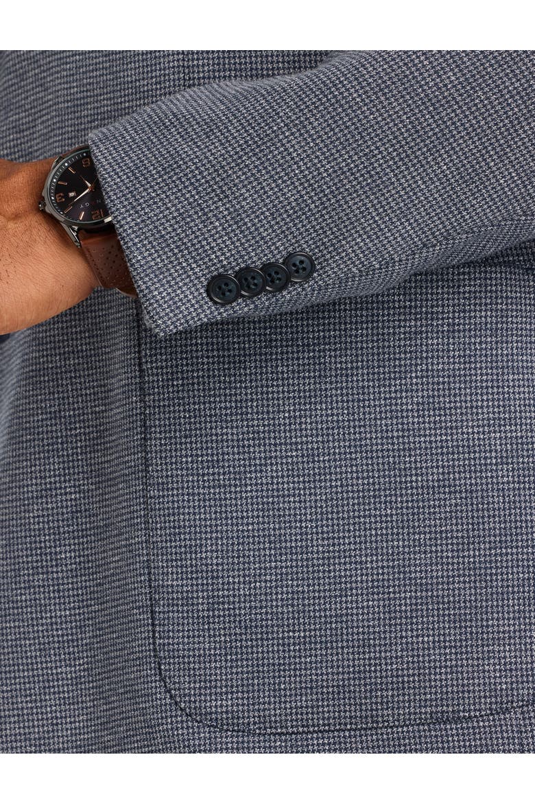 Big & Tall Houndstooth Sport Coat V2, Alternate, color, NAVY