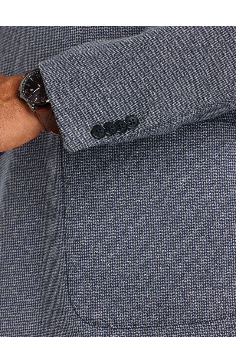 JV Reflex Big & Tall Houndstooth Sport Coat V2, Alternate, color, Navy