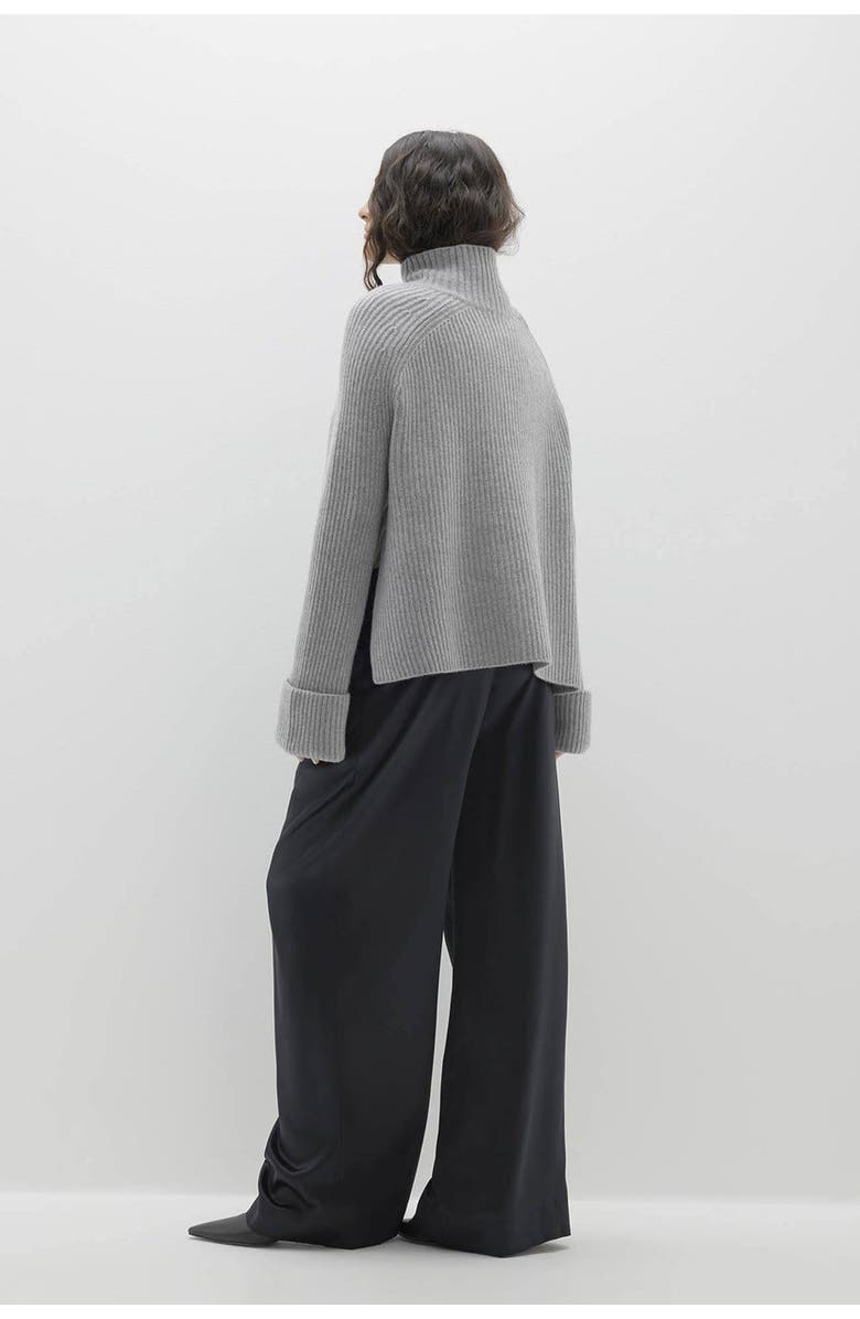 NAKED CASHMERE Isabella Cashmere Turtleneck, Alternate, color, Shadow Heather