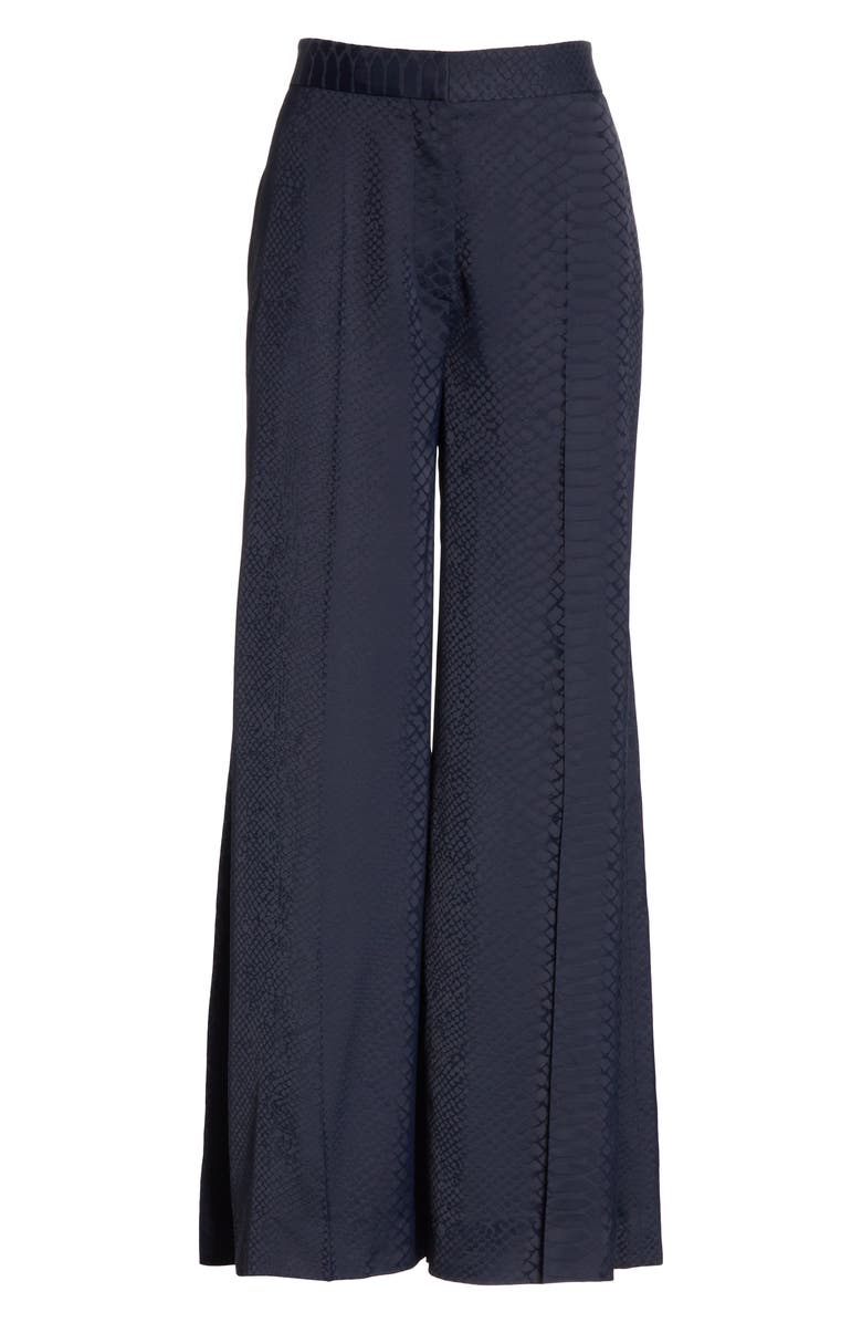 Stella McCartney Snake Crop Wide Leg Pants, Alternate, color, 