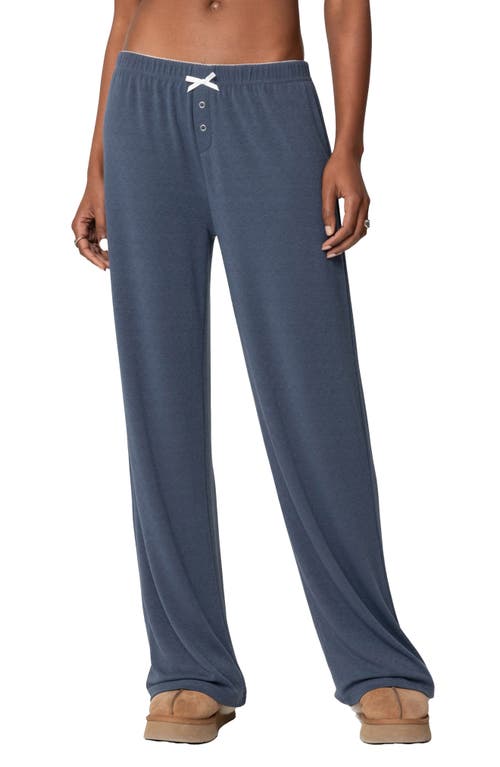 EDIKTED Kleo Lounge Pants in Navy 