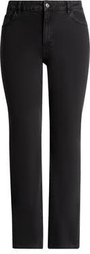 MANGO Frayed Mid Rise Flare Jeans