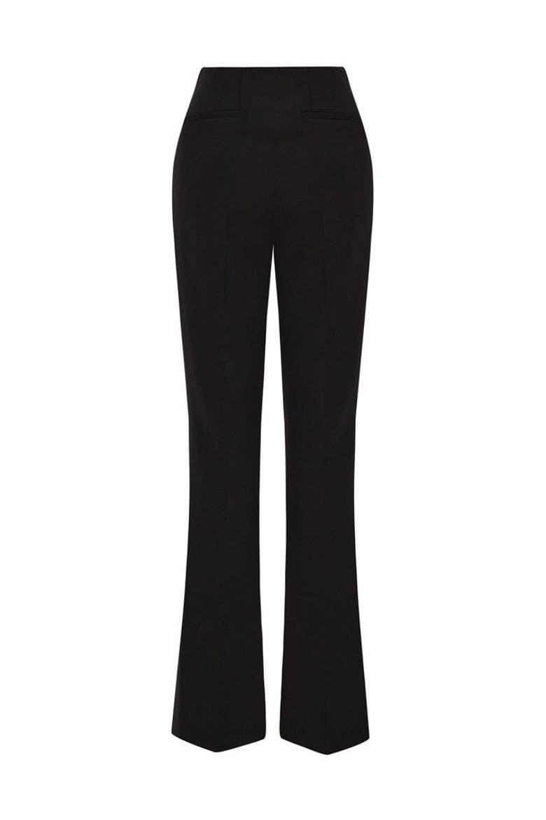 Alvia Straight Pants, Alternate, color, Black