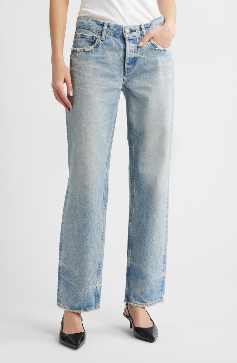 MOUSSY VINTAGE Wildwood Ankle Straight Leg Jeans, Main, color, Light Blue