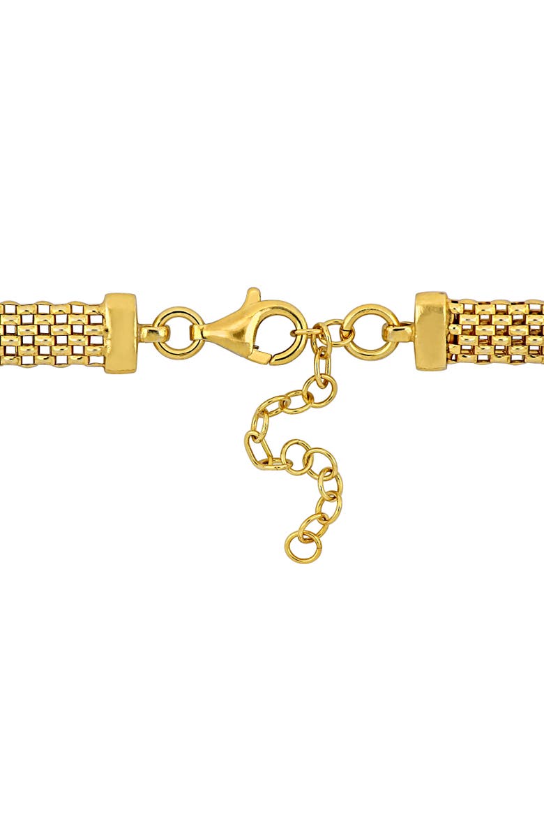 Julianna B. Cubic Zirconia Heart Flexible Bracelet, Alternate, color,