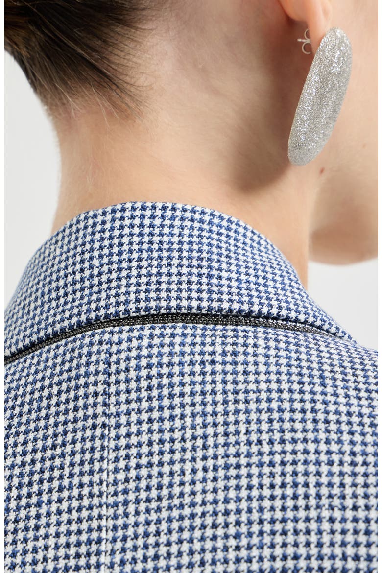Houndstooth blazer, Alternate, color, Blue