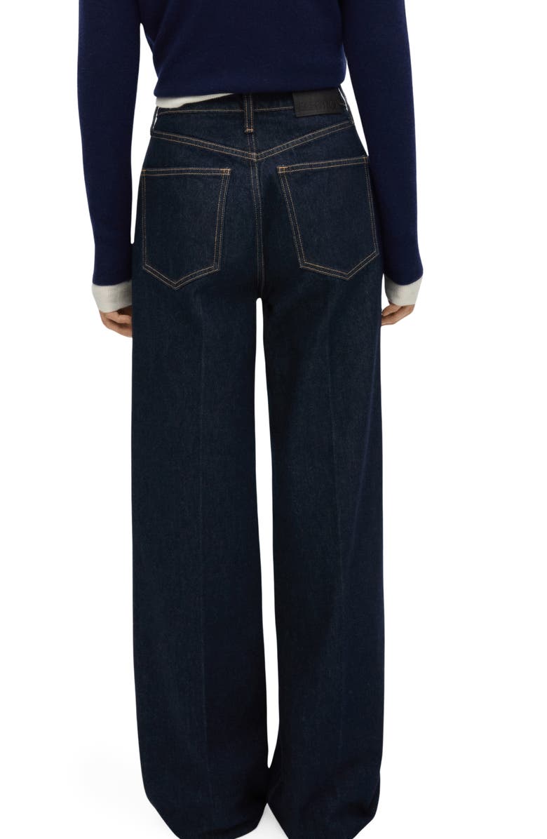 MANGO Brigitte High Waist Wide Leg Jeans, Alternate, color, 