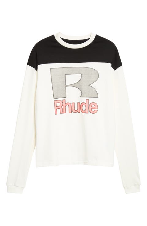 Racing Panel Long Sleeve Graphic T-Shirt