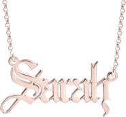 MELANIE MARIE Personalized Nameplate Necklace