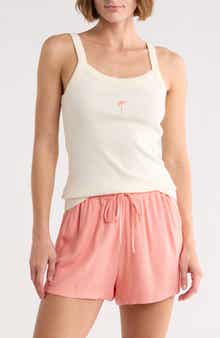Tropic Palm Cotton Rib Tank