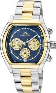 PORSAMO BLEU Roman Chronograph Two-Tone Bracelet Watch, 42mm