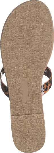 Gotie Laser Cut Studded Thong Sandal