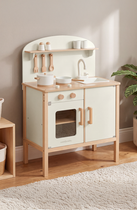 Wooden Kids Kitchen Playset