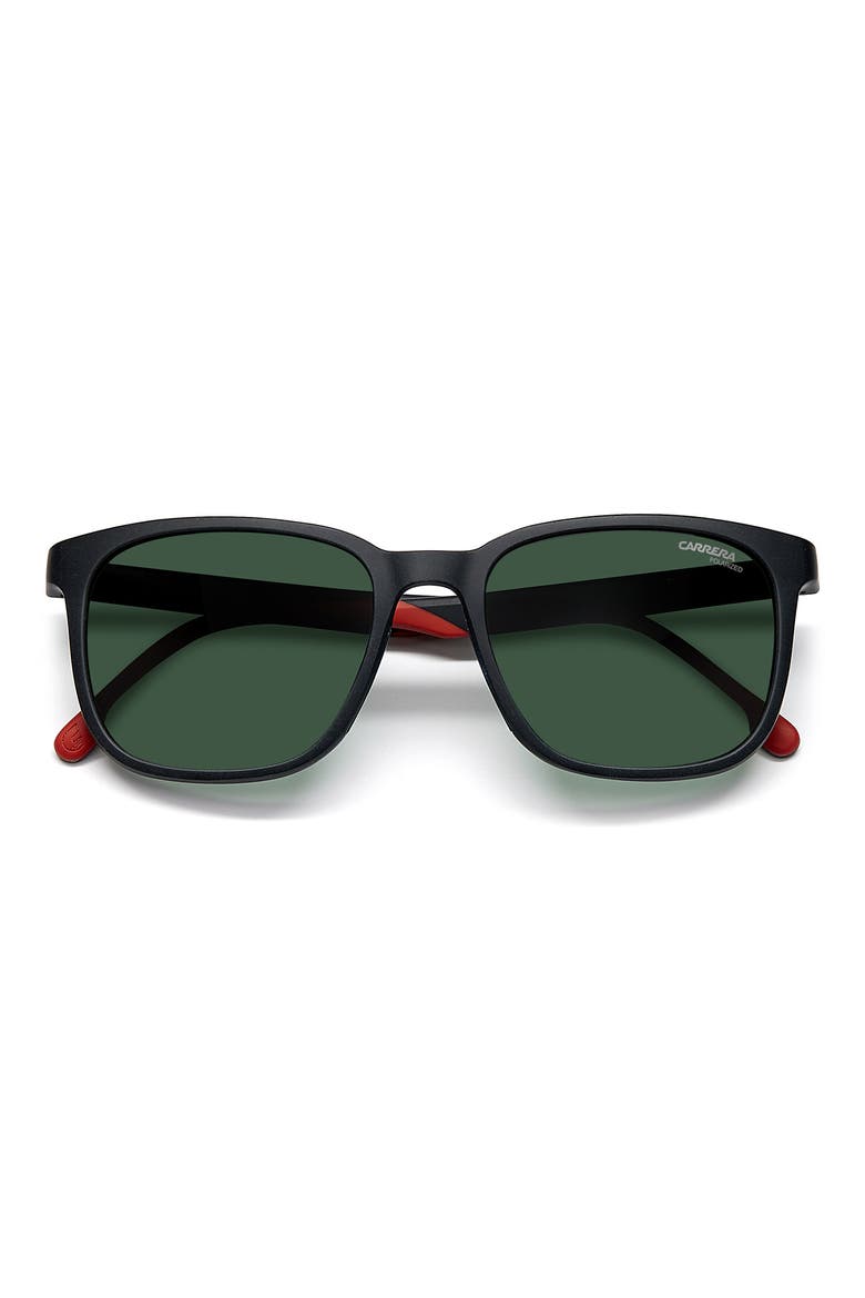54mm Rectangular Sunglasses, Alternate, color, MATTE BLACK