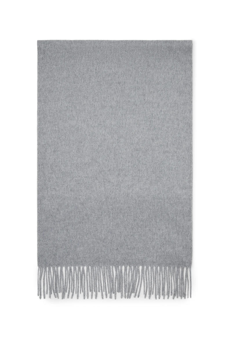Double knit scarf, Main, color, Medium Grey