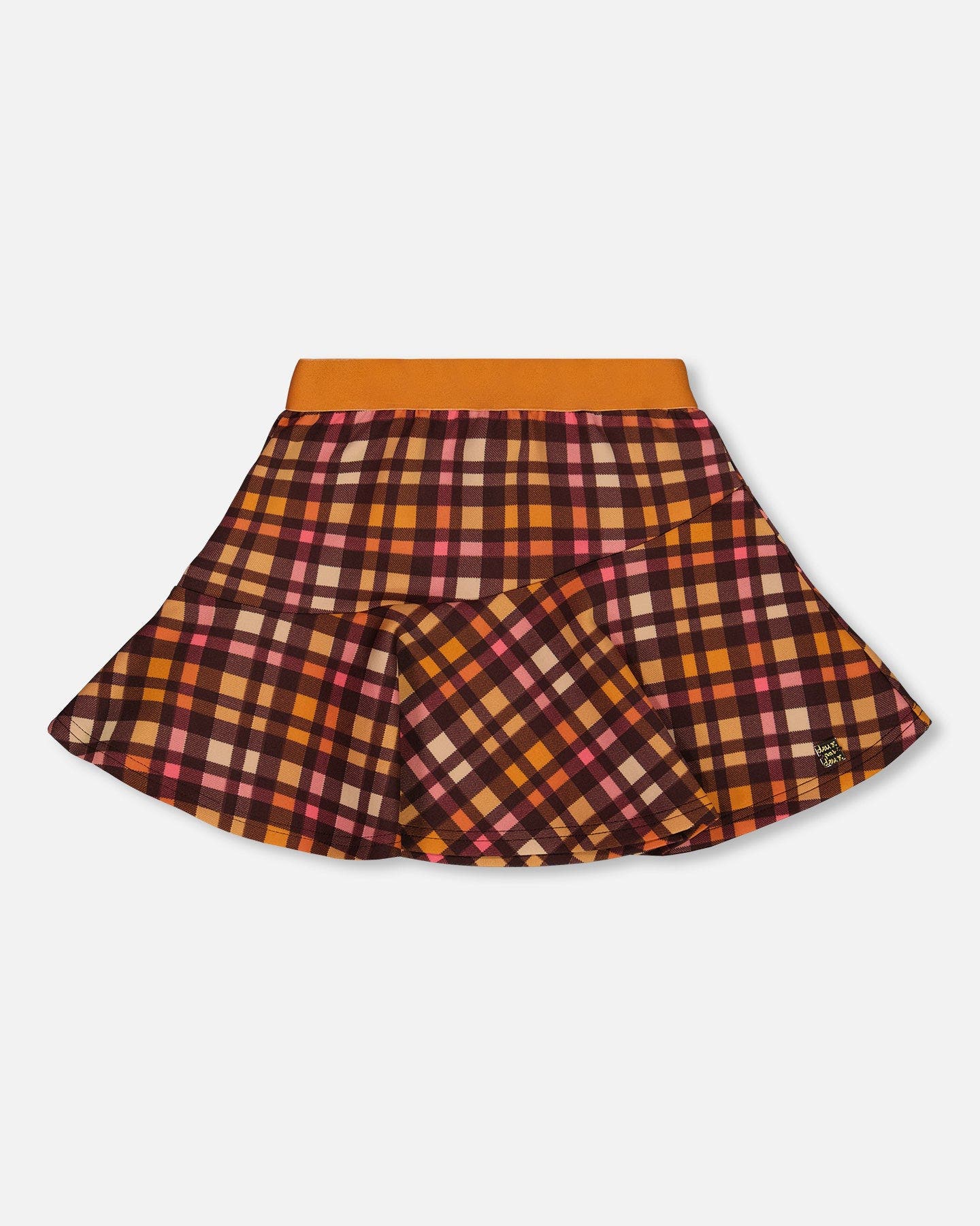 Deux par Deux  in Pink & Brown Plaid 