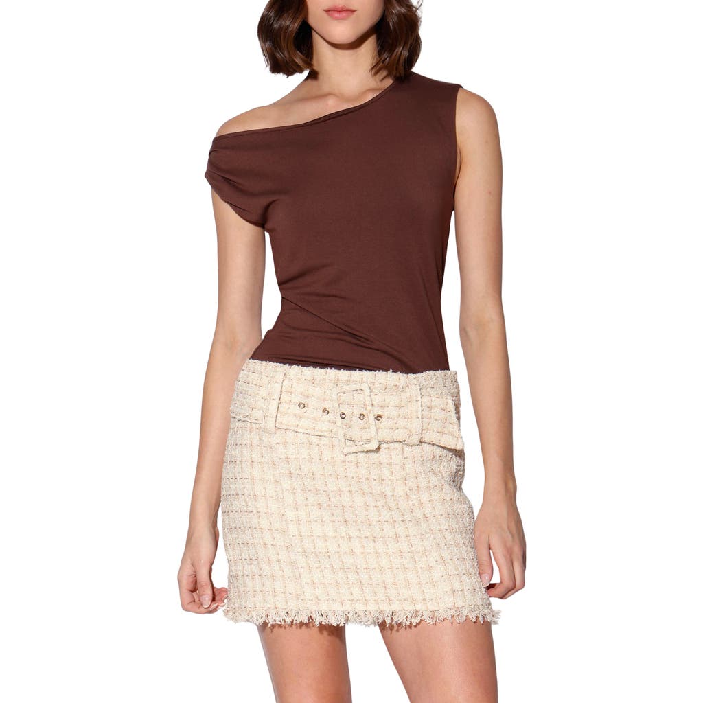 Walter Baker Vivian Tweed Miniskirt