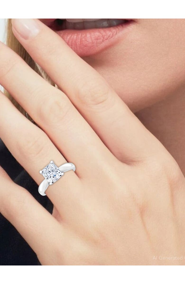 Bliss Diamond 1 1/2ct Cushion Diamond Solitaire Engagement Ring 14k Gold Lab Grown, Alternate, color,
