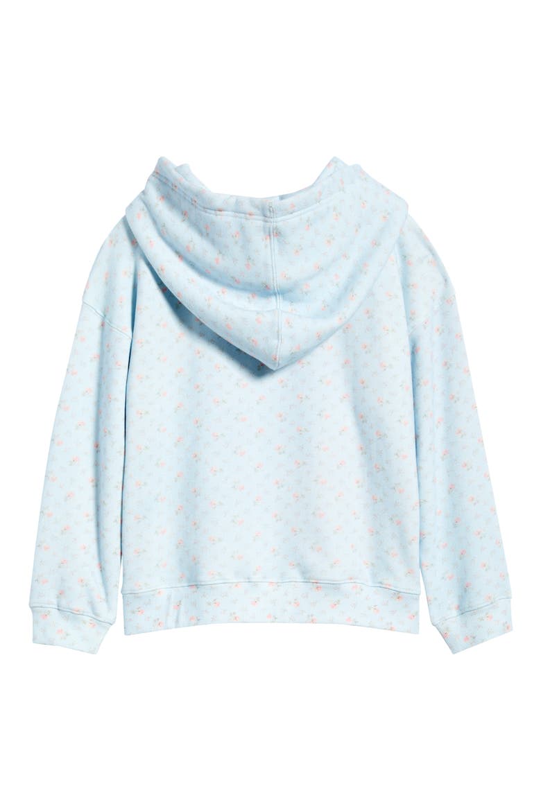 Kids' Nacova Ditsy Floral Hoodie, Alternate, color, CHAPPARAL BLUE