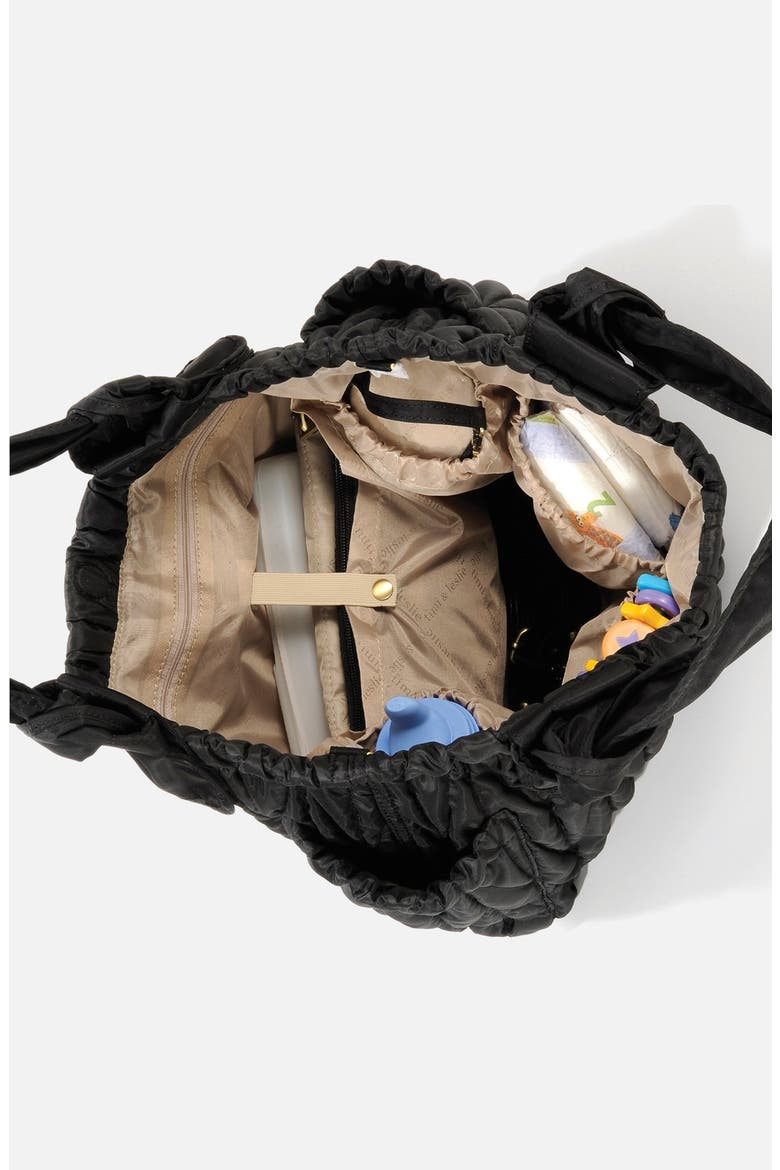 'Marie Antoinette' Diaper Bag, Alternate, color, BLACK
