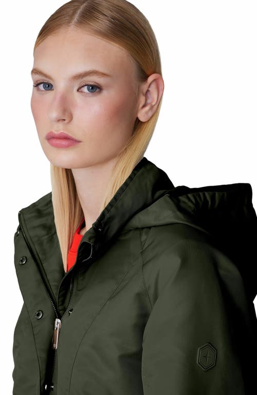 Quartz Co. Lisa | Lightweight Hooded Jacket In Sage