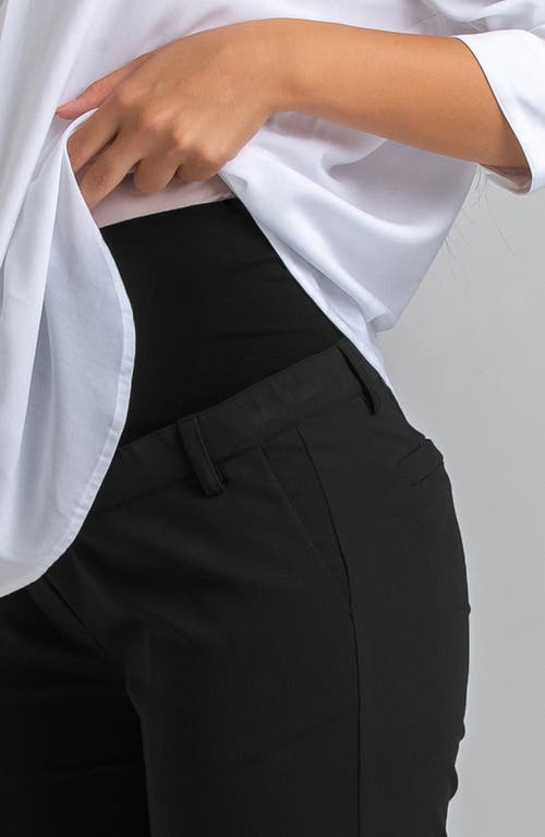 Pietro Brunelli Maternity Flare Leg Maternity Pants In Black