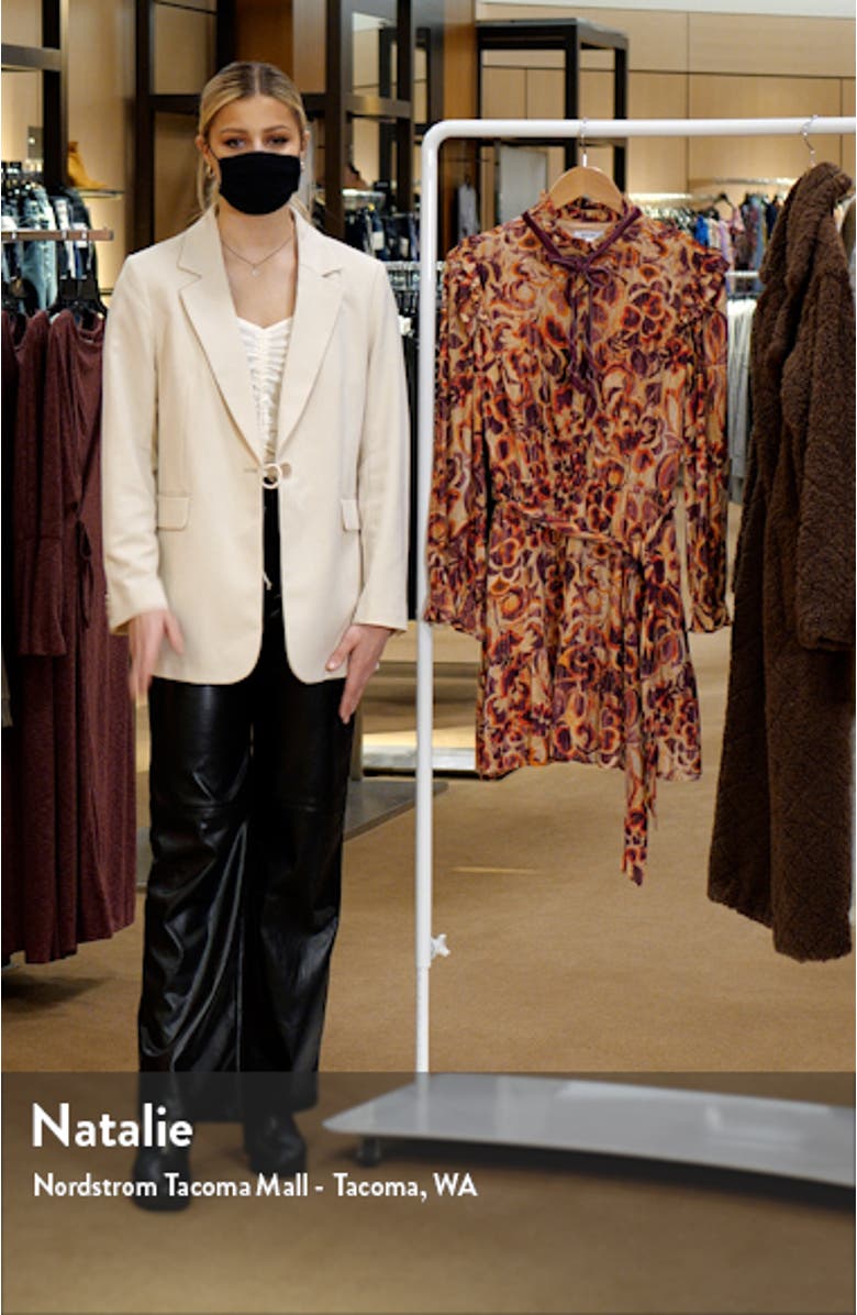 Print Long Sleeve Dress, sales video thumbnail