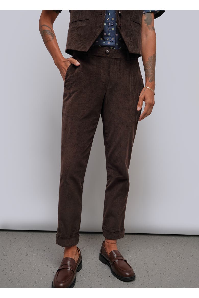 The Essential Corduroy Trouser, Alternate, color, MOCHA