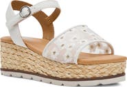 Dolce Vita Kids' Velomy Espadrille Ankle Strap Platform Wedge Sandal