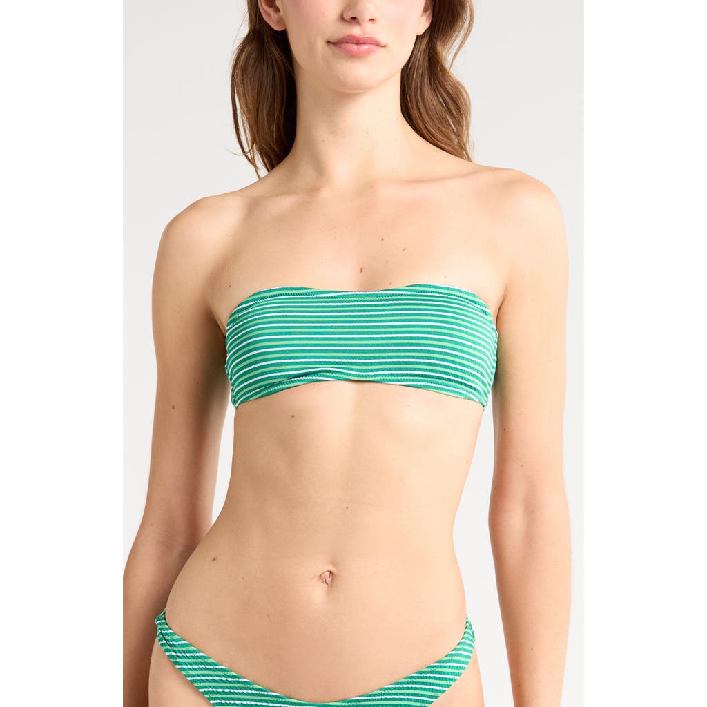 Pacsun Emily Stripe Bandeau Bikini Top