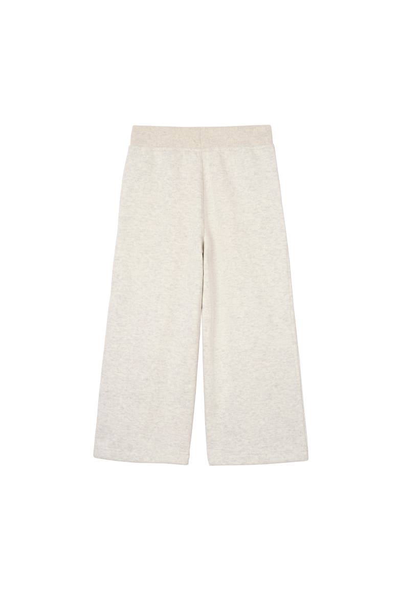 Check Knight Stamp Cotton Jogging Pants, Alternate, color, White melange