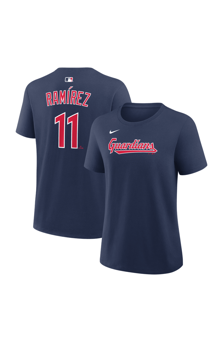 Nike Women's Nike José Ramírez Navy Cleveland Guardians Name & Number T-Shirt, Main, color, Navy
