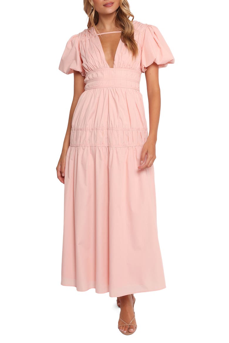 Joedy Puff Sleeve Maxi Dress, Main, color, PALE PINK