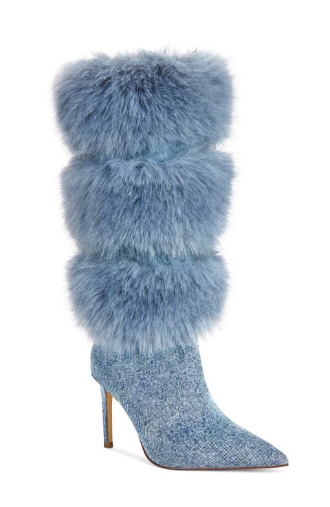 Senae Faux Fur Trim Knee High Boot