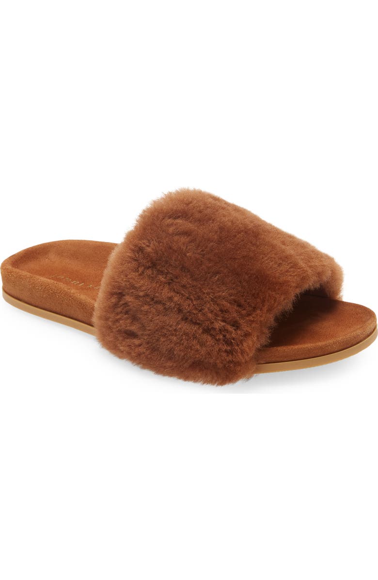 Jenni Kayne Genuine Shearling Slide Sandal, Main, color,