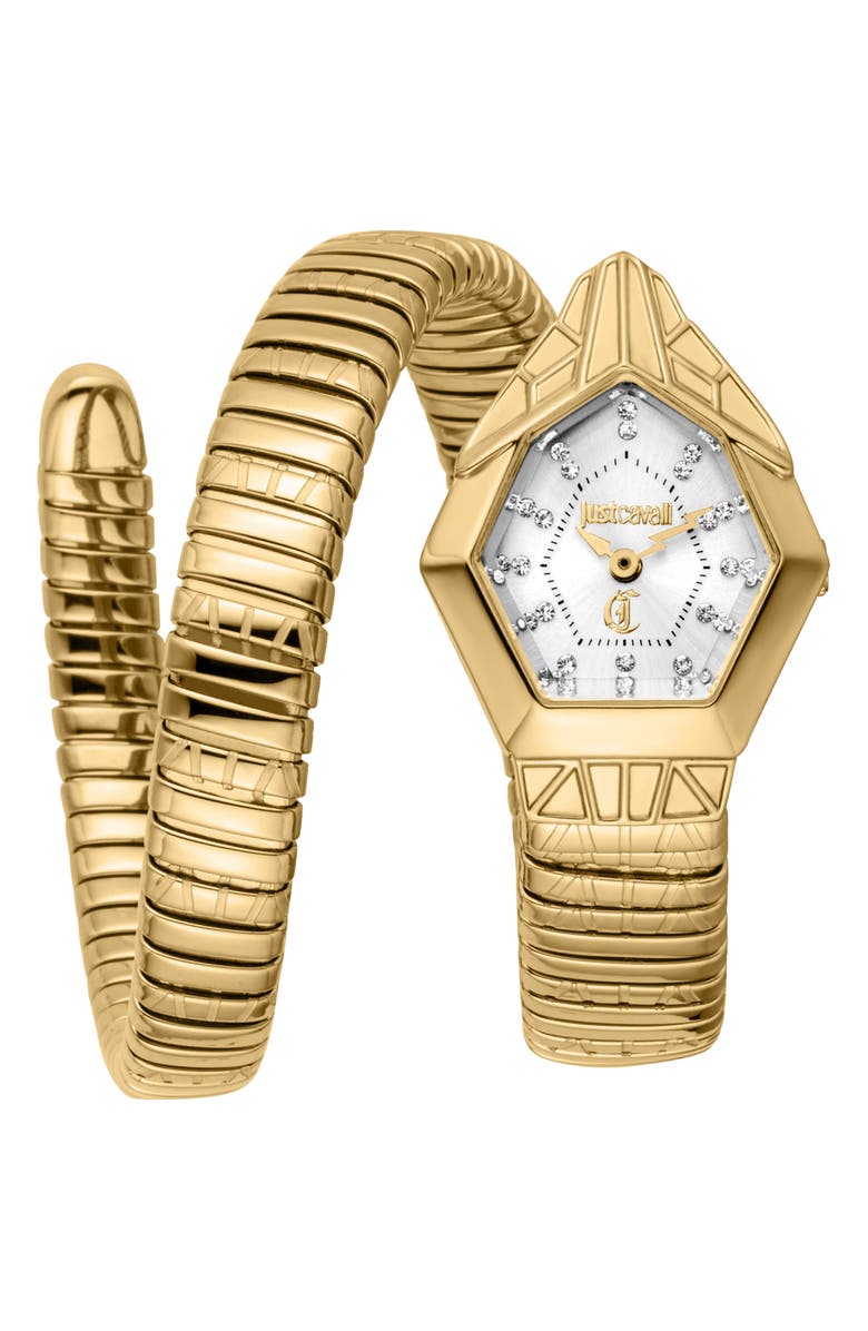 Just Cavalli Snake Bracelet Watch, 23mm x 32.5mm, Main, color, 