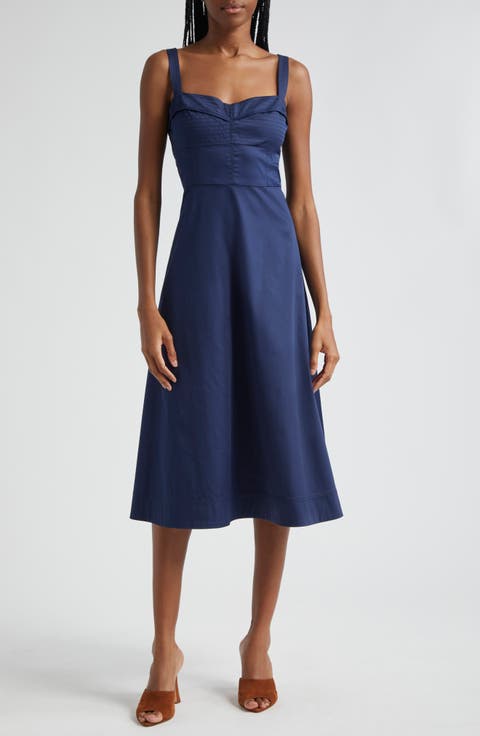 Aila Cotton Blend Midi Sundress